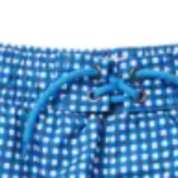 Beach Bros. Gingham Swim Trunks Midnight Blue check NWT - Picture 5 of 5